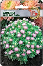 Астра китайская Бамбина Лайт Роз Дабл 20 шт.Компактное, но объемное растение.