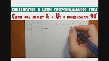Почему Uc отстает от Ic на 90⁰ │КОНДЕНСАТОР│Сдвиг фаз между током и напряжением