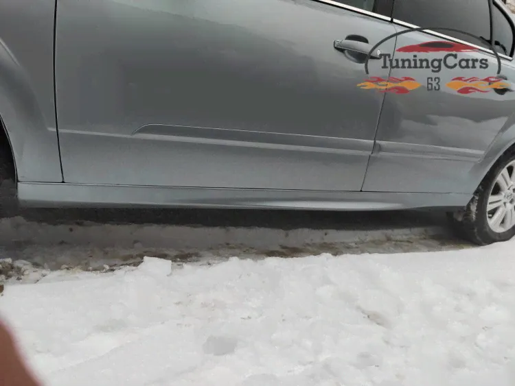 Накладки на пороги Опель Астра Н - Sedan (Opel Astra H) 2004-2014 1